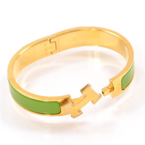 hermes green bracelet|hermes clic clac bracelet new.